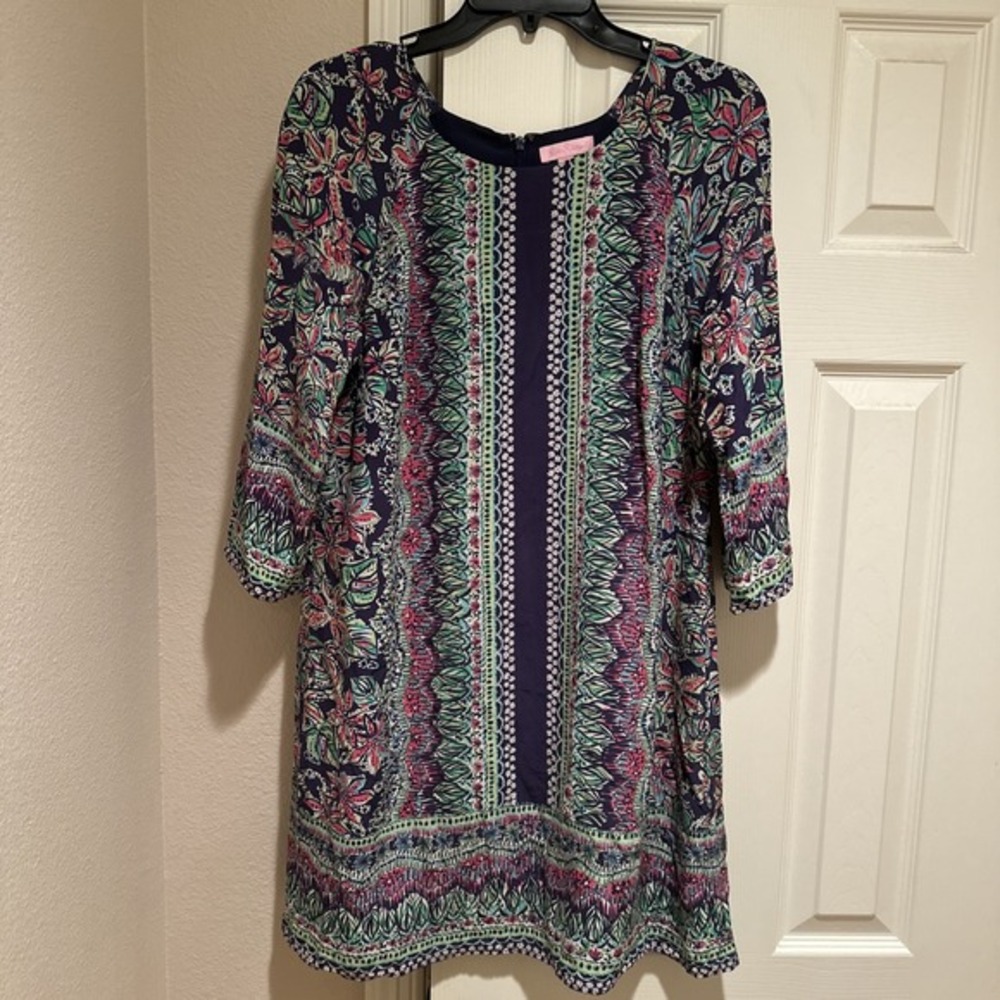 Lily Pulitzer Silk Shift Dress Size‎ 10